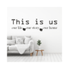 This is us Muursticker