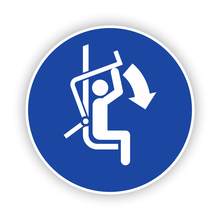 Sluit de veiligheidsbeugel M033