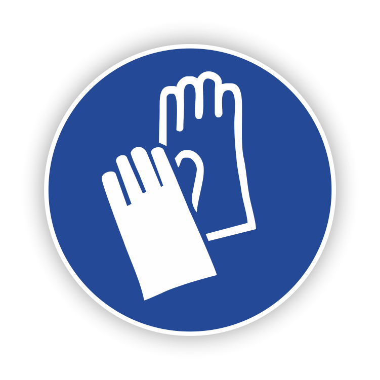 Veiligheidshandschoenen verplicht M009