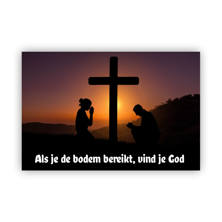 Als je de bodem bereikt, vind je God