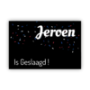 Jeroen is geslaagd