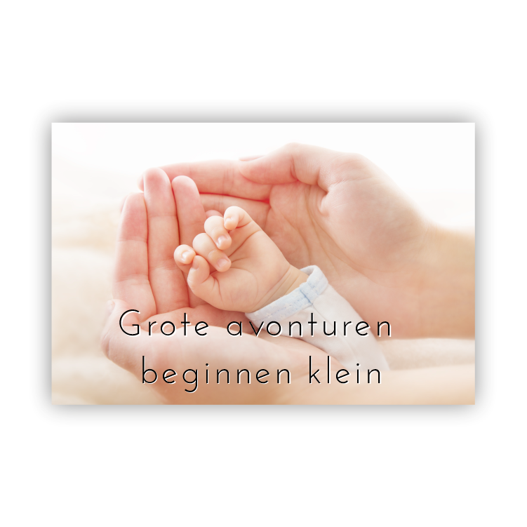 Grote avonturen beginnen klein