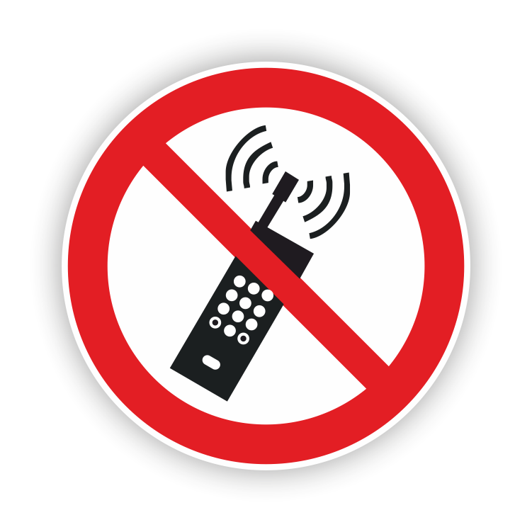 Mobiele telefoon verboden P013