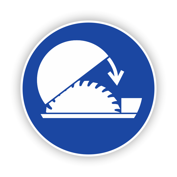 Gebruik cirkelzaag bescherming M031