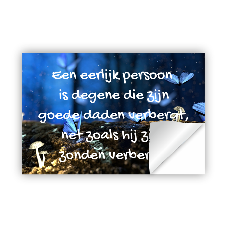 Gezegde Sticker Spot Dé Sticker Koning!