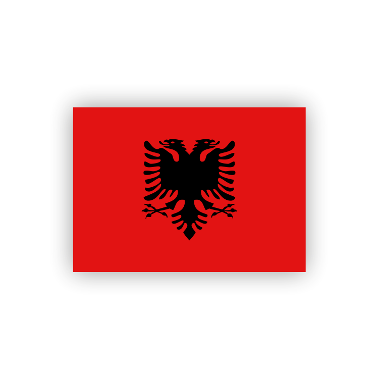 Vlagsticker Albanië