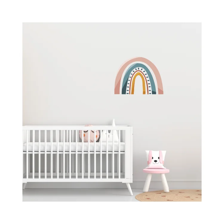 Regenboog muursticker