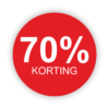 Rood cirkel 70% korting