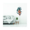 Bloem blauw decoratieve muursticker