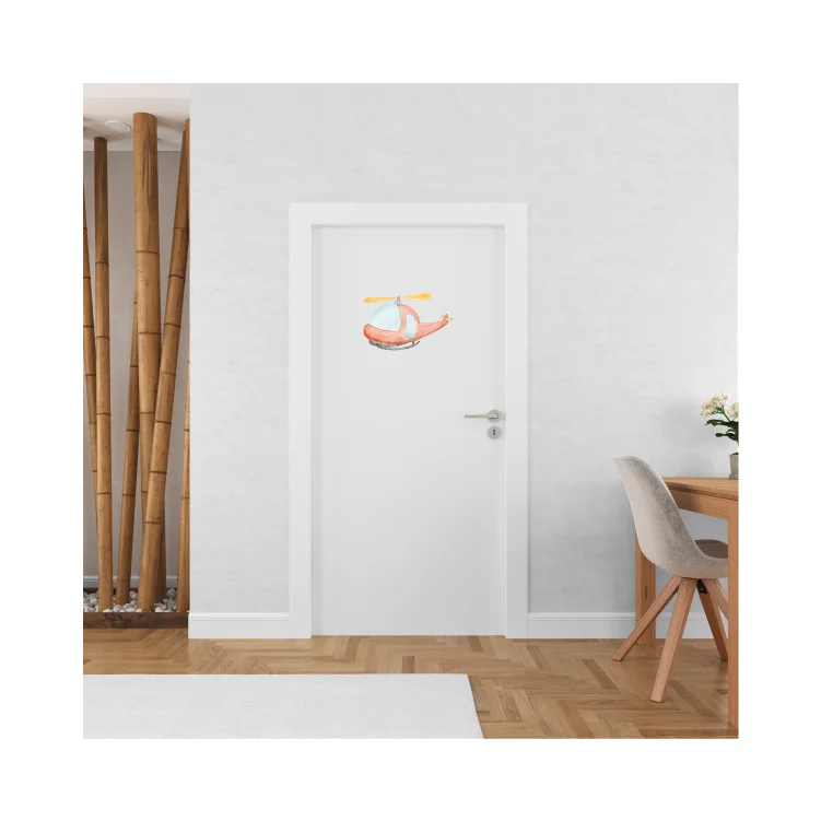 Helicopter deursticker